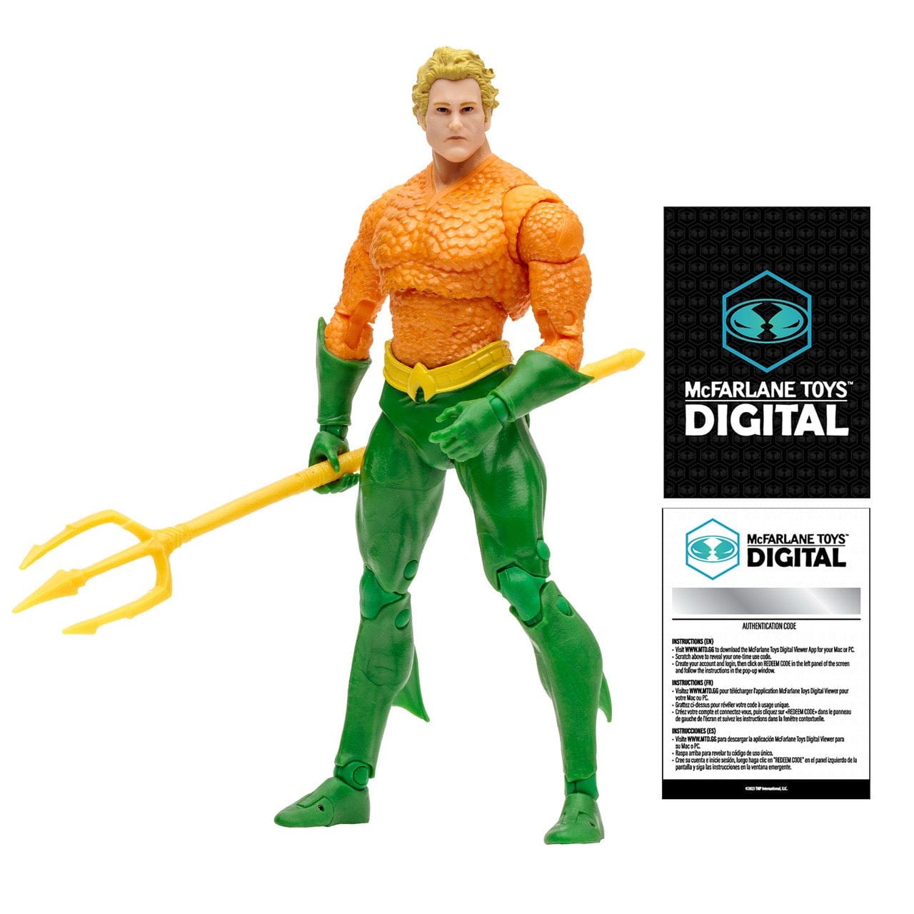 McFarlane Toys DC Direct Aquaman (DC Classic) Action Figure with McFarlane Toys Digital Collectible