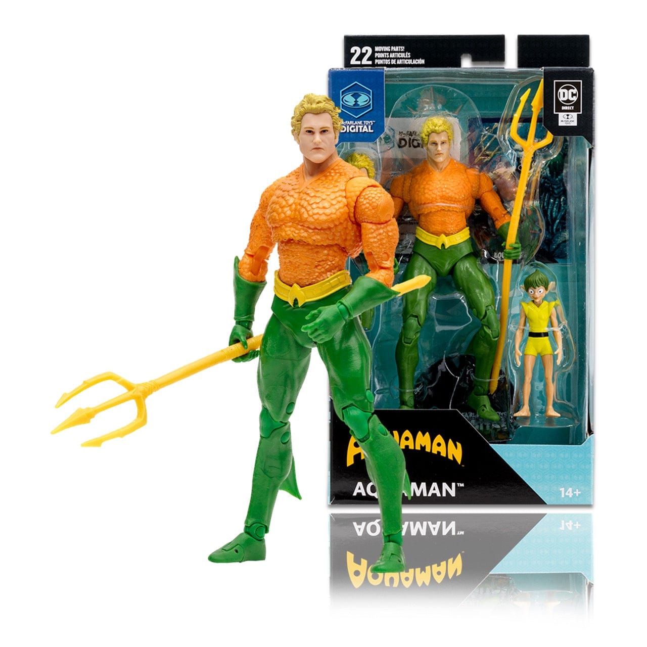 McFarlane Toys DC Direct Aquaman (DC Classic) Action Figure with McFarlane Toys Digital Collectible