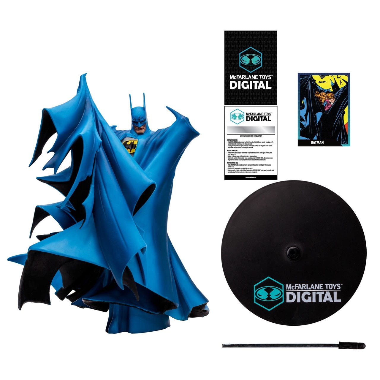 McFarlane Toys DC Direct Batman by Todd McFarlane 1:8 Scale Statue (Blue) w/Digital Collectible