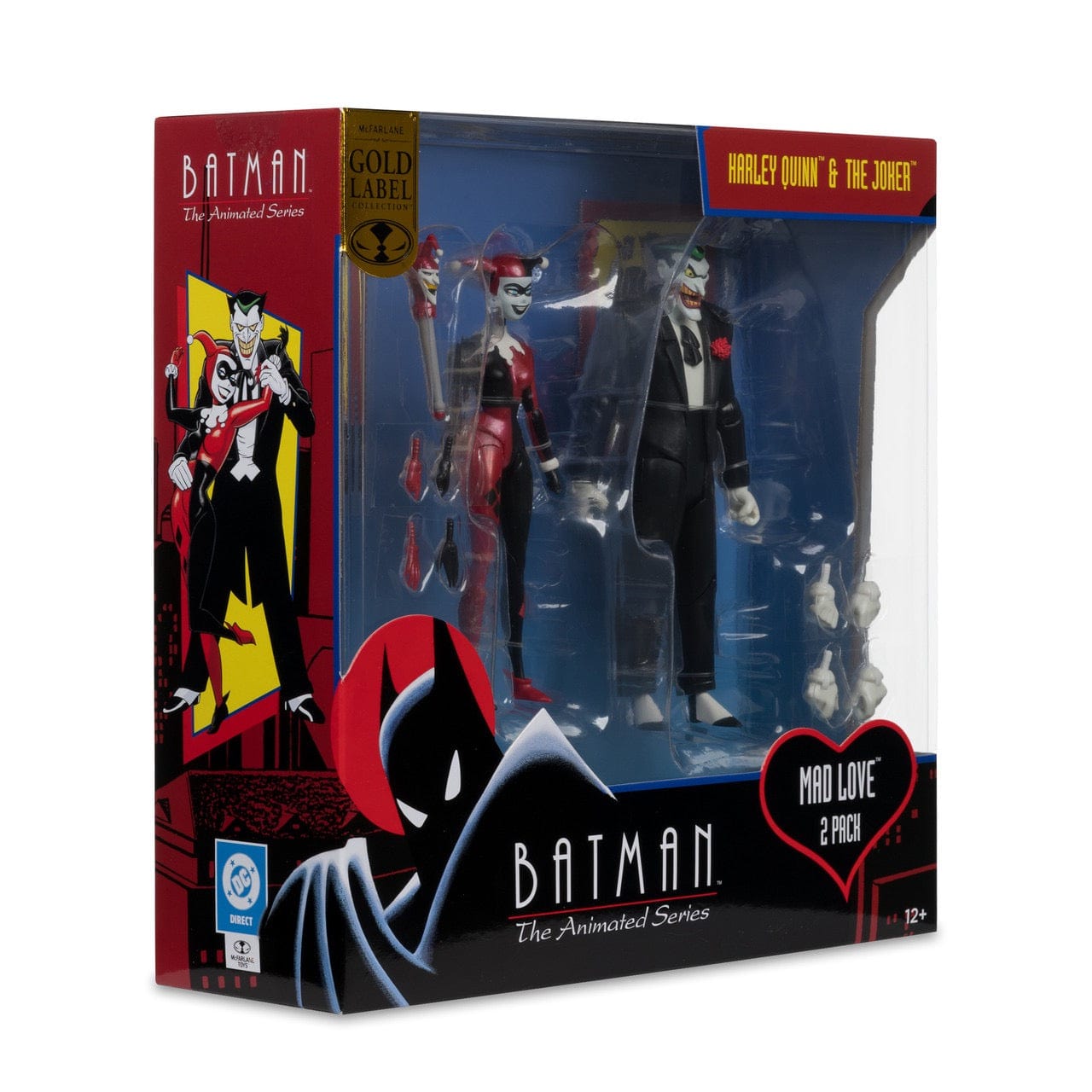 McFarlane Toys DC Direct Batman: The Animated Series Harley Quinn & Joker (Mad Love) Action Figure Two-Pack