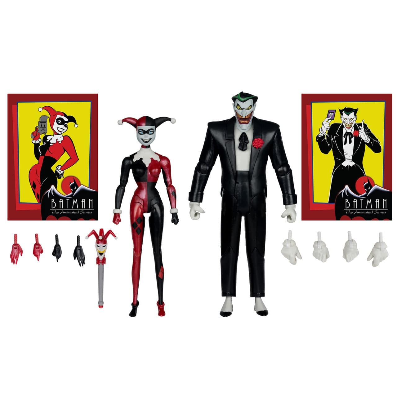 McFarlane Toys DC Direct Batman: The Animated Series Harley Quinn & Joker (Mad Love) Action Figure Two-Pack