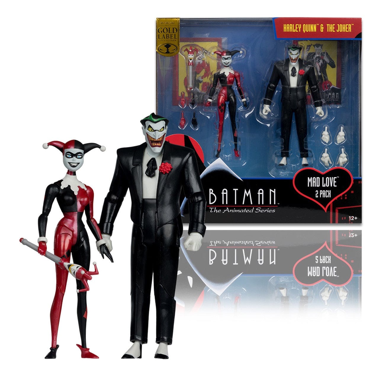 McFarlane Toys DC Direct Batman: The Animated Series Harley Quinn & Joker (Mad Love) Action Figure Two-Pack