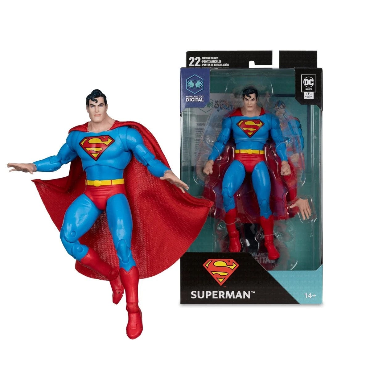 McFarlane Toys DC Direct Superman (The Silver Age) Action Figure with McFarlane Toys Digital Collectible