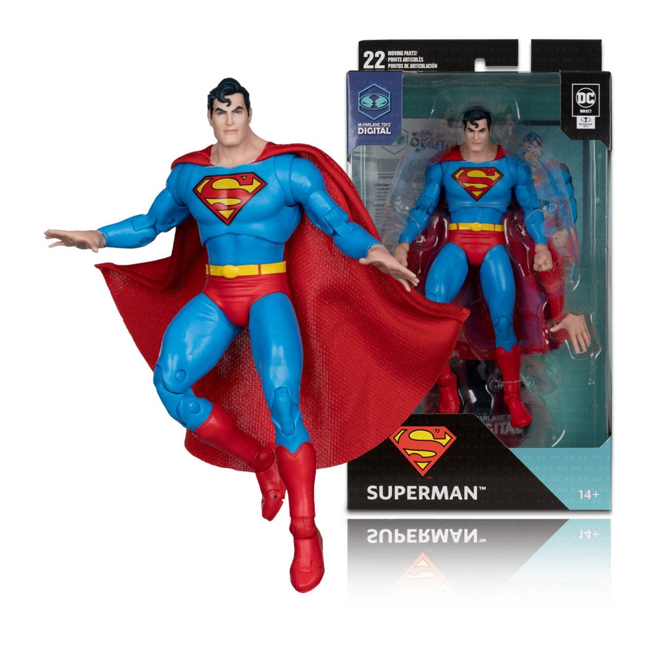 McFarlane Toys DC Direct Superman (The Silver Age) Action Figure with McFarlane Toys Digital Collectible