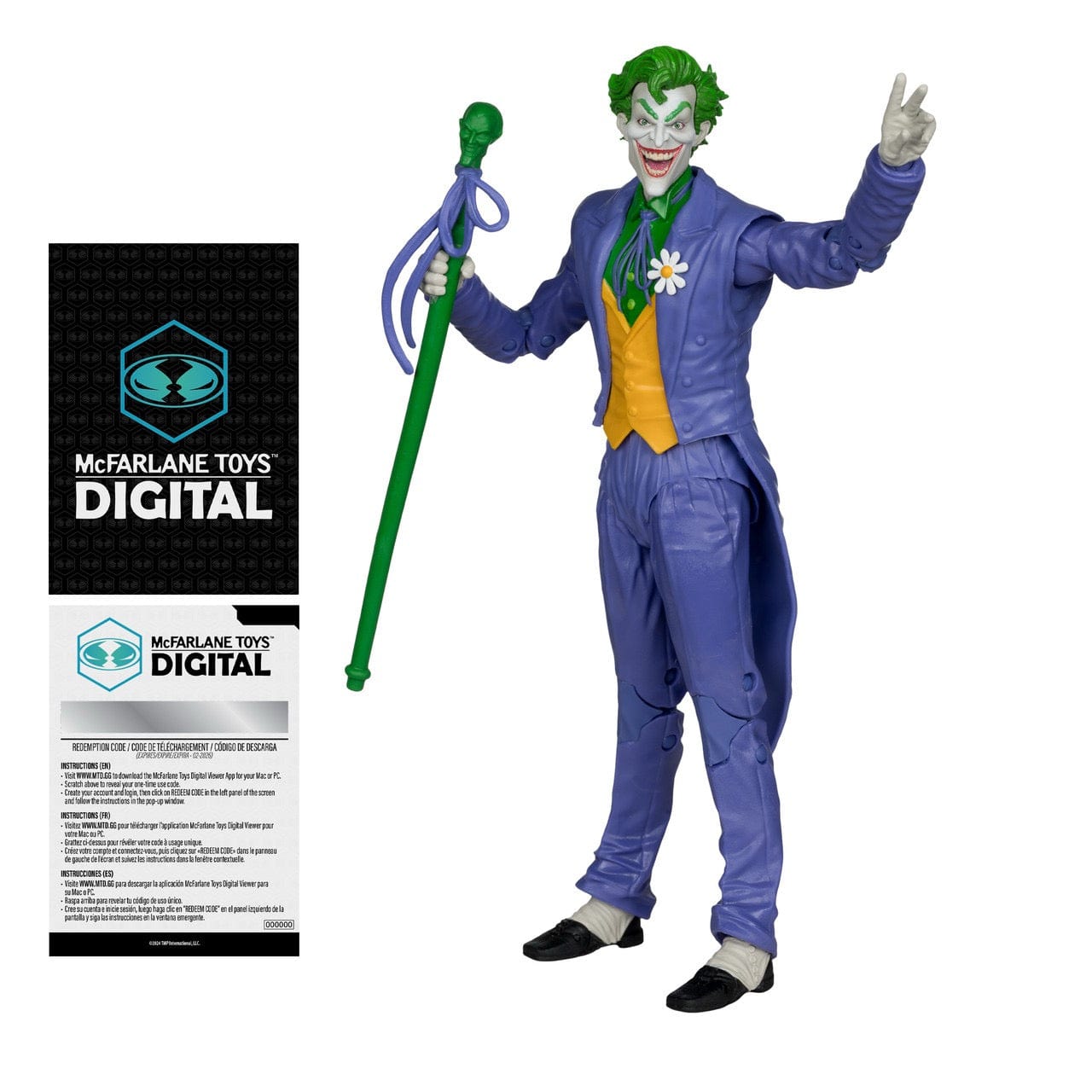 McFarlane Toys DC Direct The Joker (The Silver Age) Action Figure with McFarlane Toys Digital Collectible