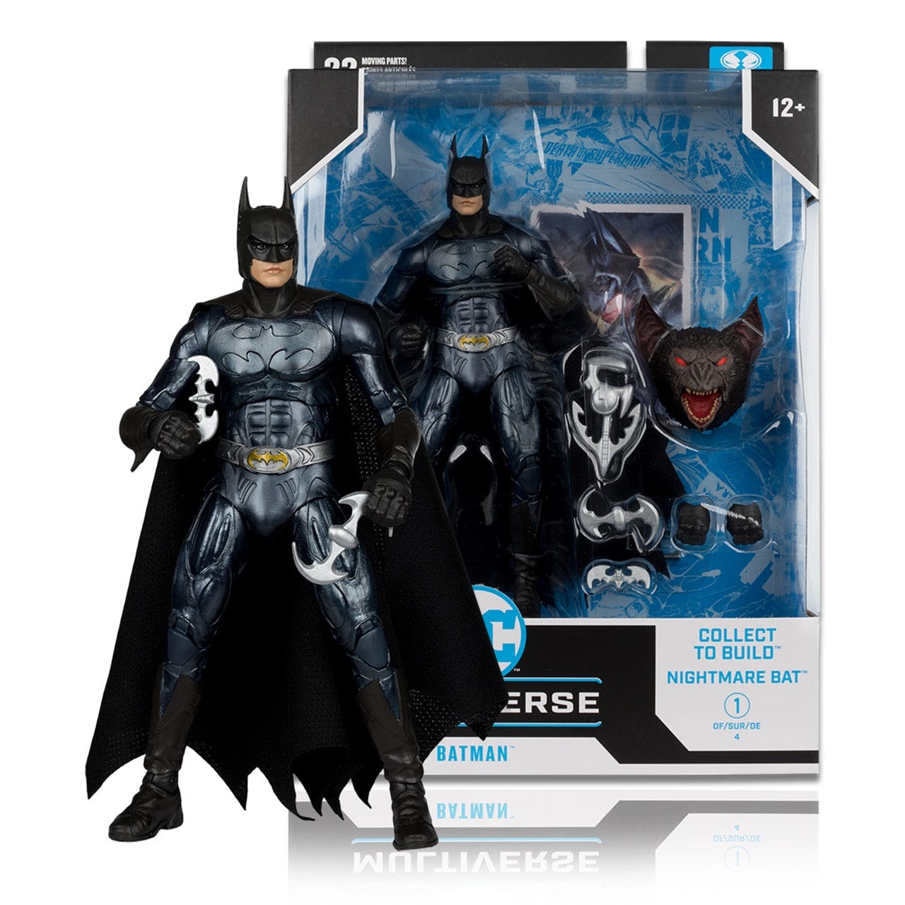 McFarlane Toys DC Multiverse Batman Forever Movie Batman Action Figure (Nightmare Bat Build-A-Figure)