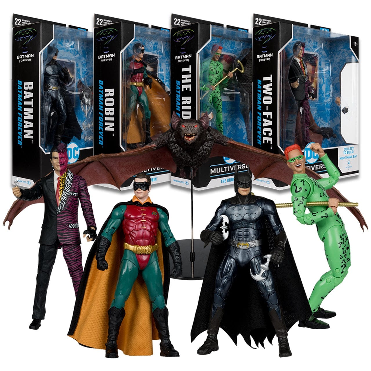 McFarlane Toys DC Multiverse Batman Forever Movie Set (Nightmare Bat Build-A-Figure)