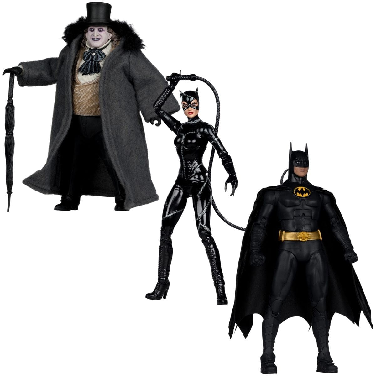 McFarlane Toys DC Multiverse Batman Returns Batman Catwoman The Penguin Deluxe Theatrical Edition Action Figure Set