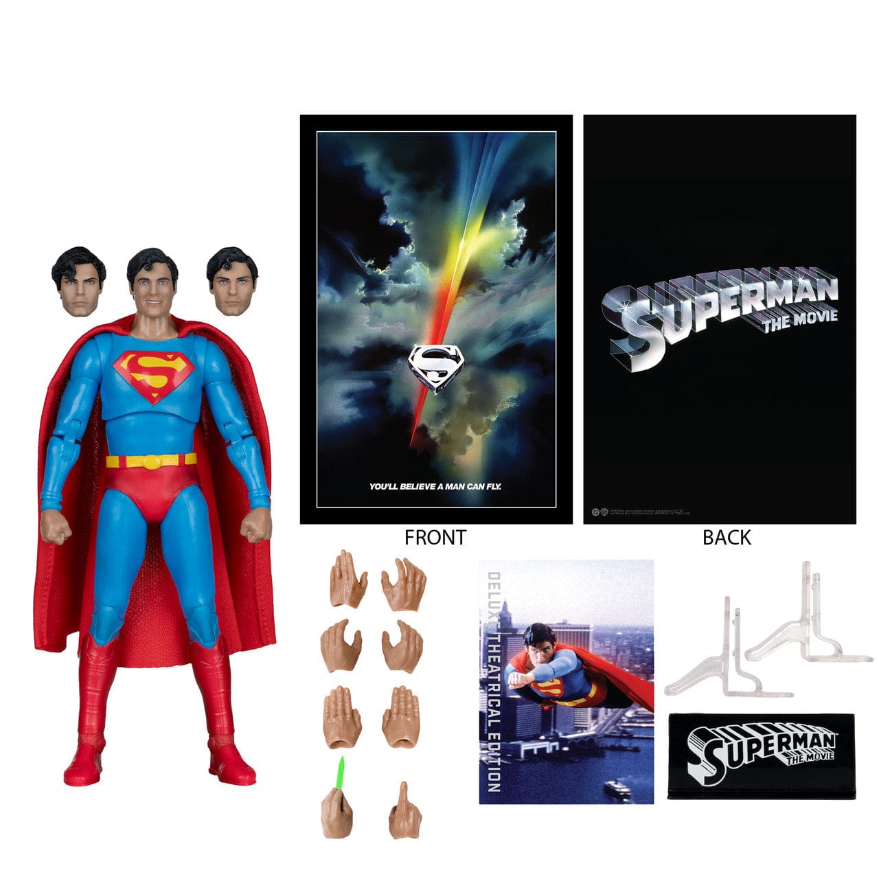 McFarlane Toys DC Multiverse Deluxe Theatrical Edition Superman: The Movie 1978 Superman Action Figure