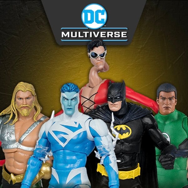 Justice league Multiverse Figure Set good