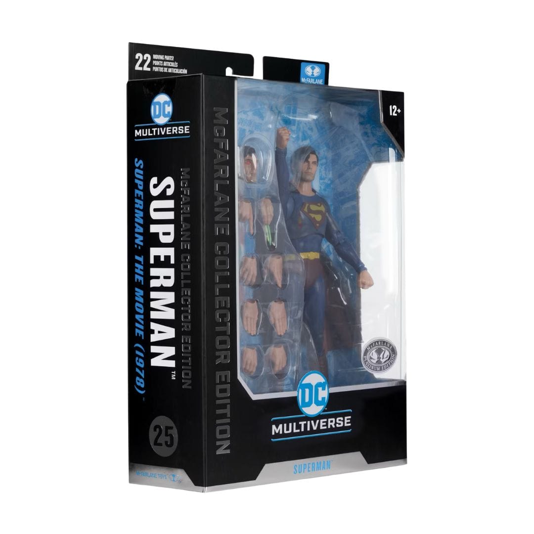 McFarlane Toys DC Multiverse McFarlane Collector Edition #25 Superman: The Movie (1978) Superman Platinum Edition Action Figure