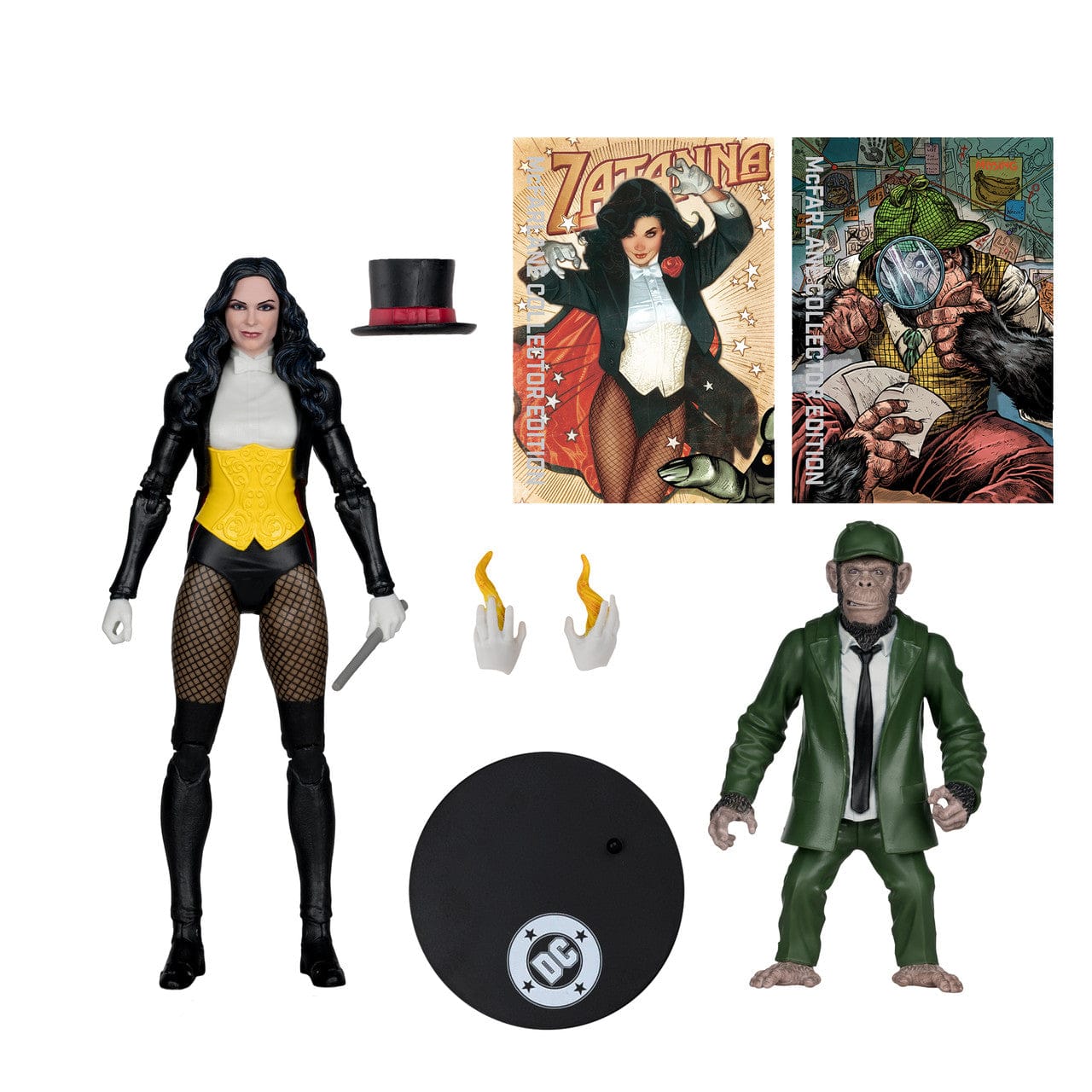 McFarlane Toys DC Multiverse McFarlane Collector Edition #53 Zatanna with Detective Chimp Action Figure