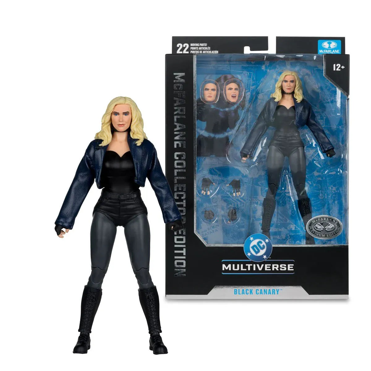 McFarlane Toys DC Multiverse McFarlane Collector Edition #54 DC Rebirth Black Canary (Platinum Edition) Action Figure