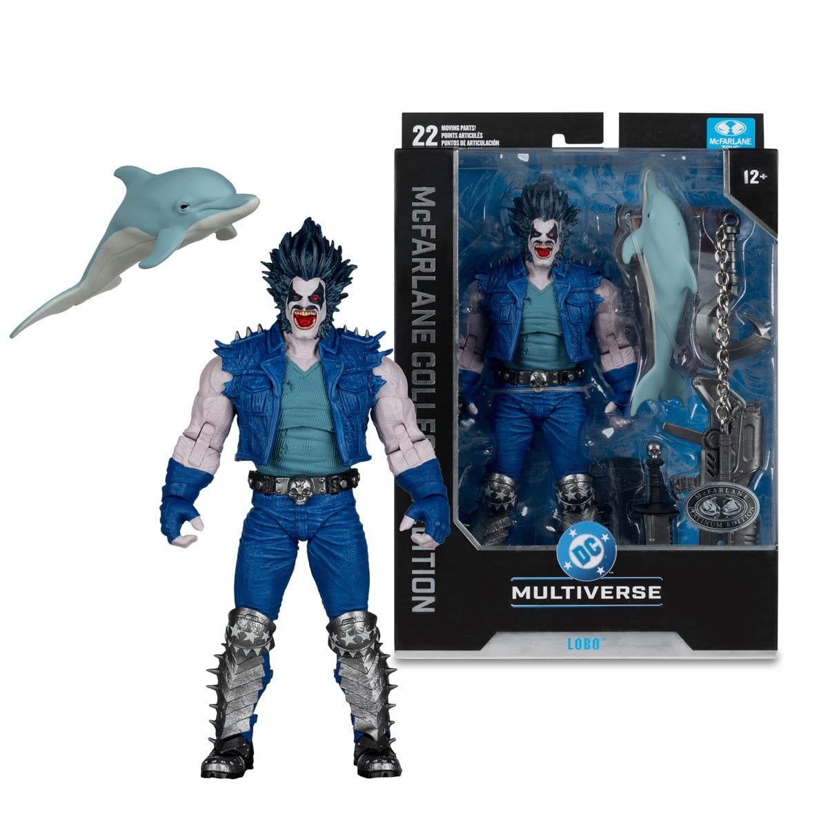 McFarlane Toys DC Multiverse McFarlane Collector Edition #58 DC Classic Lobo (Platinum Edition) Action Figure