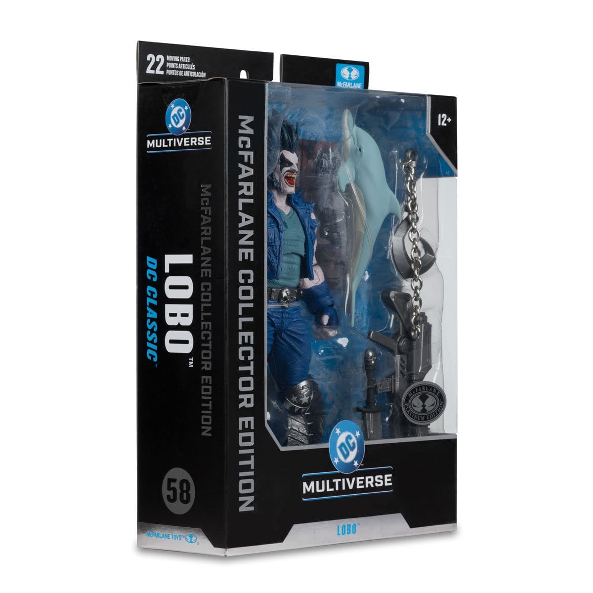 McFarlane Toys DC Multiverse McFarlane Collector Edition #58 DC Classic Lobo (Platinum Edition) Action Figure