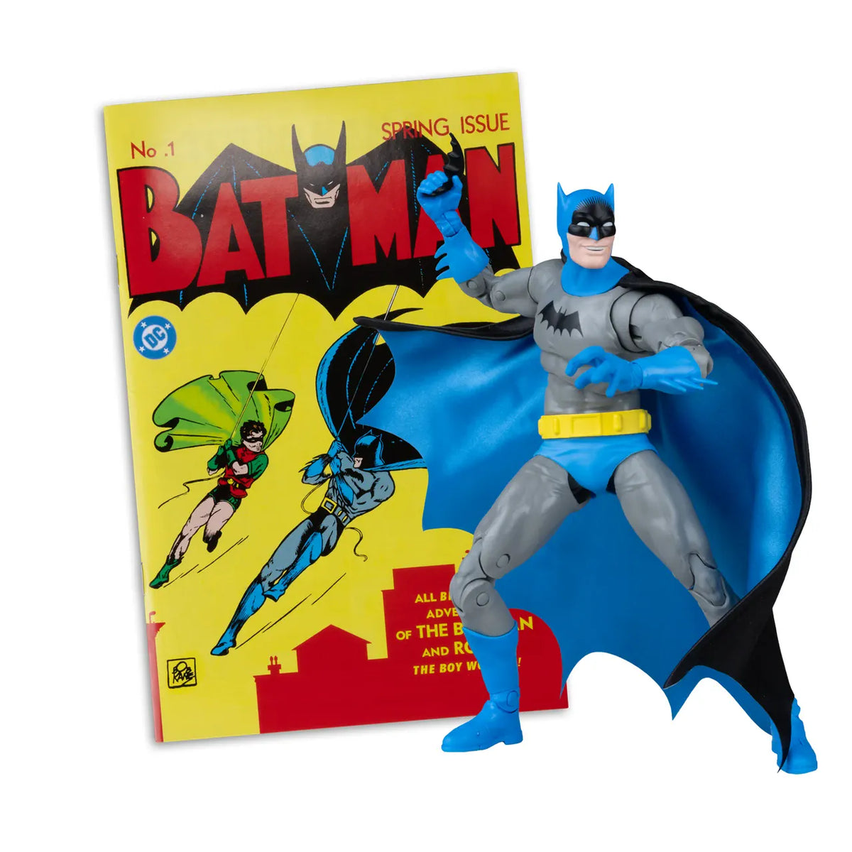 McFarlane Toys DC Page Punchers Batman #1 Batman 7-inch Action Figure with Comic Book