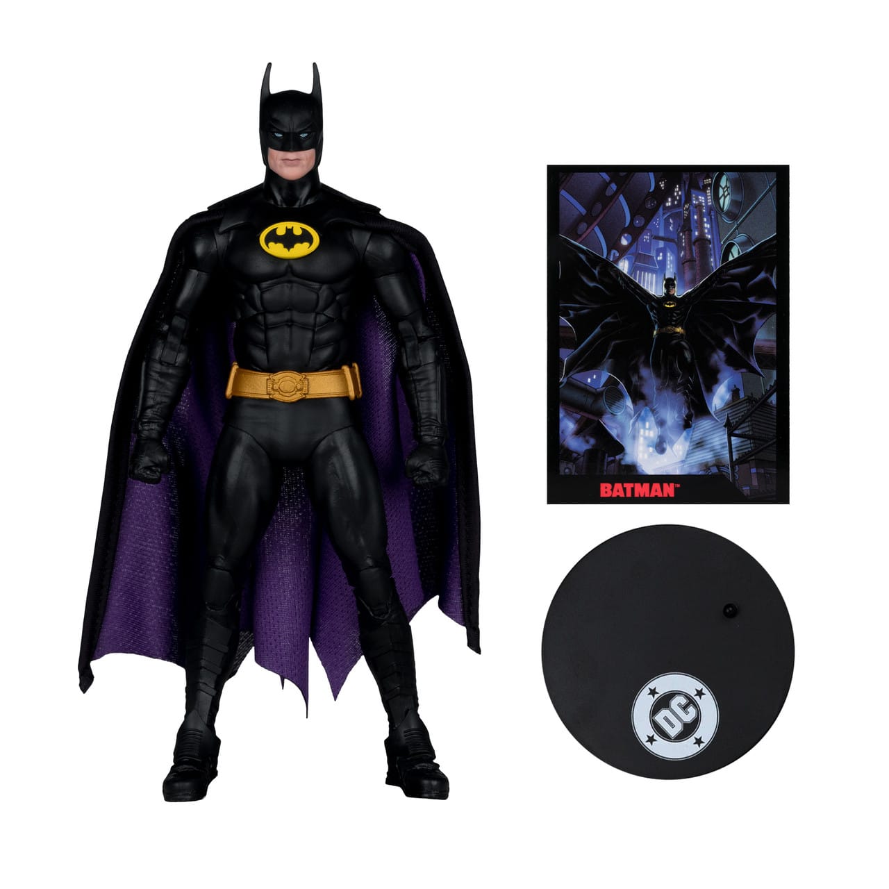 McFarlane Toys DC Page Punchers Batman '89 Batman 7-inch Action Figure with Comic Book