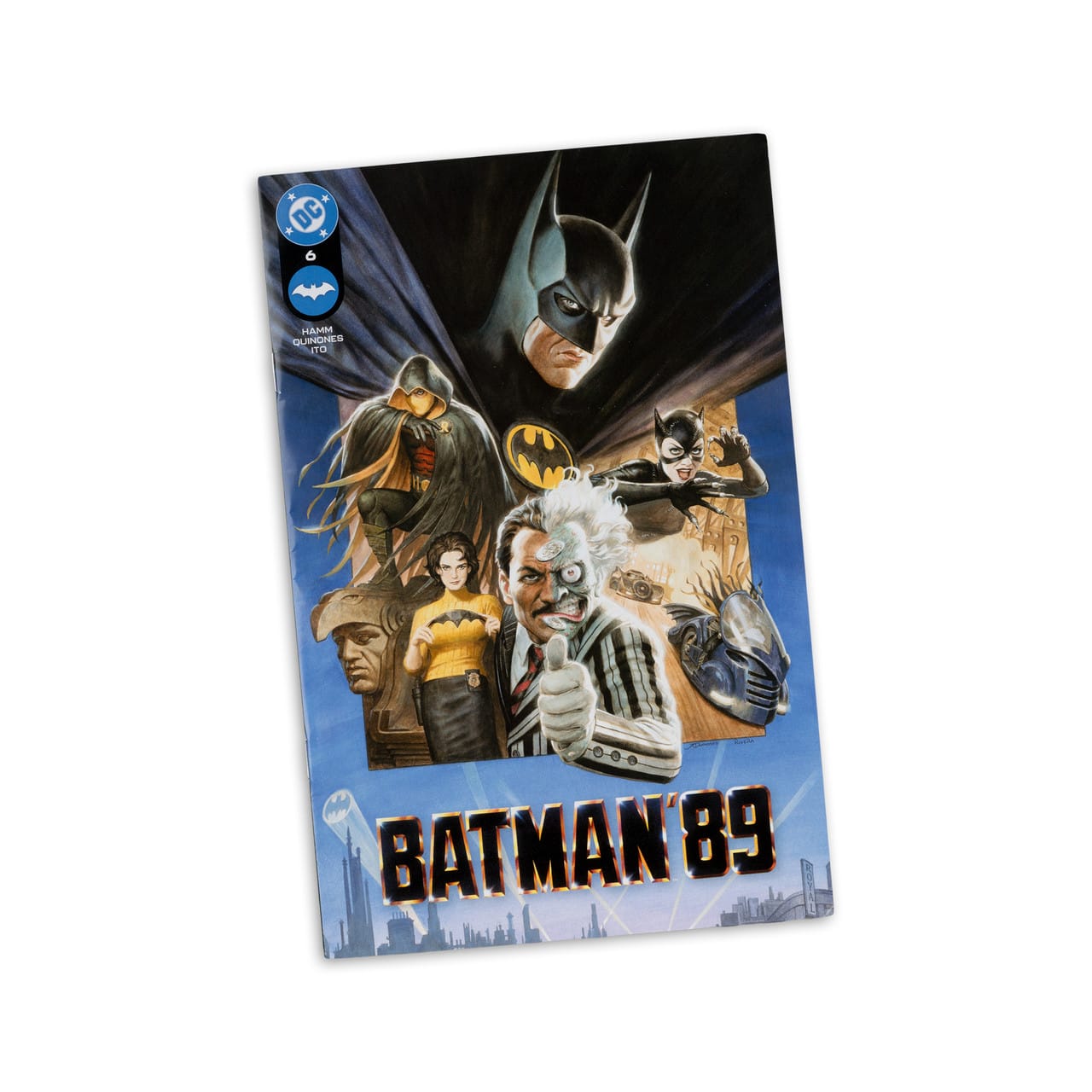 McFarlane Toys DC Page Punchers Batman '89 Batman 7-inch Action Figure with Comic Book