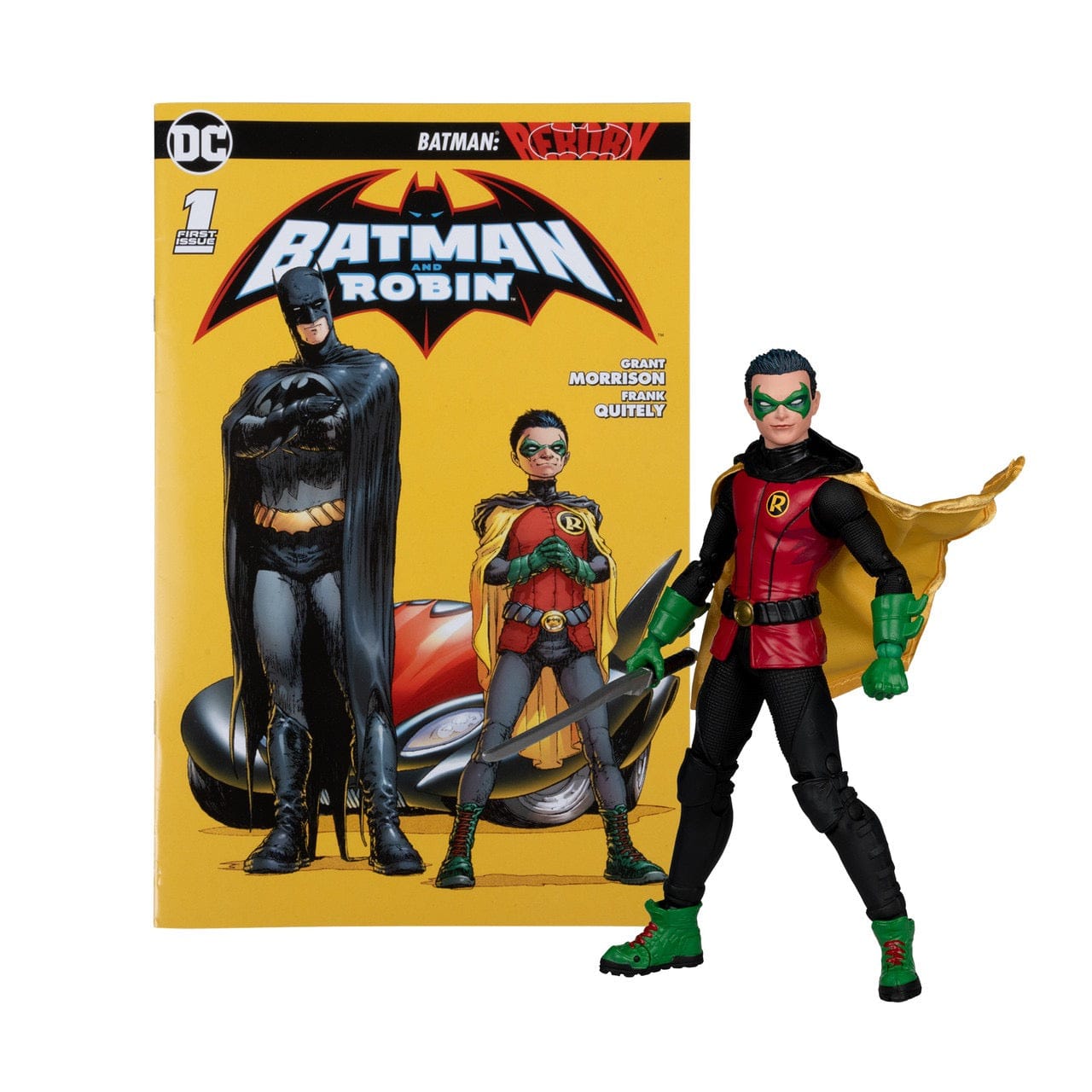 McFarlane Toys DC Page Punchers Batman: Reborn Robin (Damian Wayne) 7-inch Action Figure with Comic Book