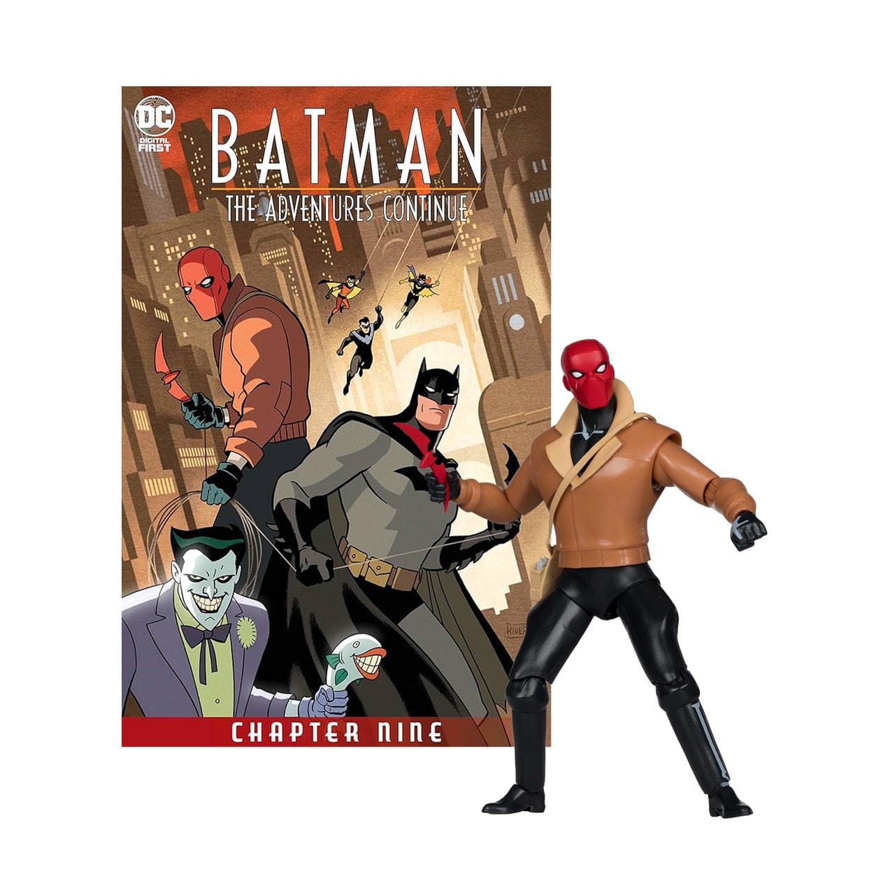 McFarlane Toys DC Page Punchers Batman: The Adventures Continue Red Hood 6-inch Action Figure with Comic Book