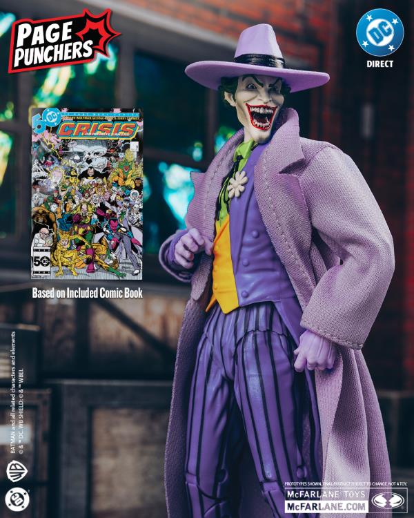 McFarlane Toys DC Page Punchers Crisis on Infinite Earths The Joker 7-inch Action Figure with Comic Book