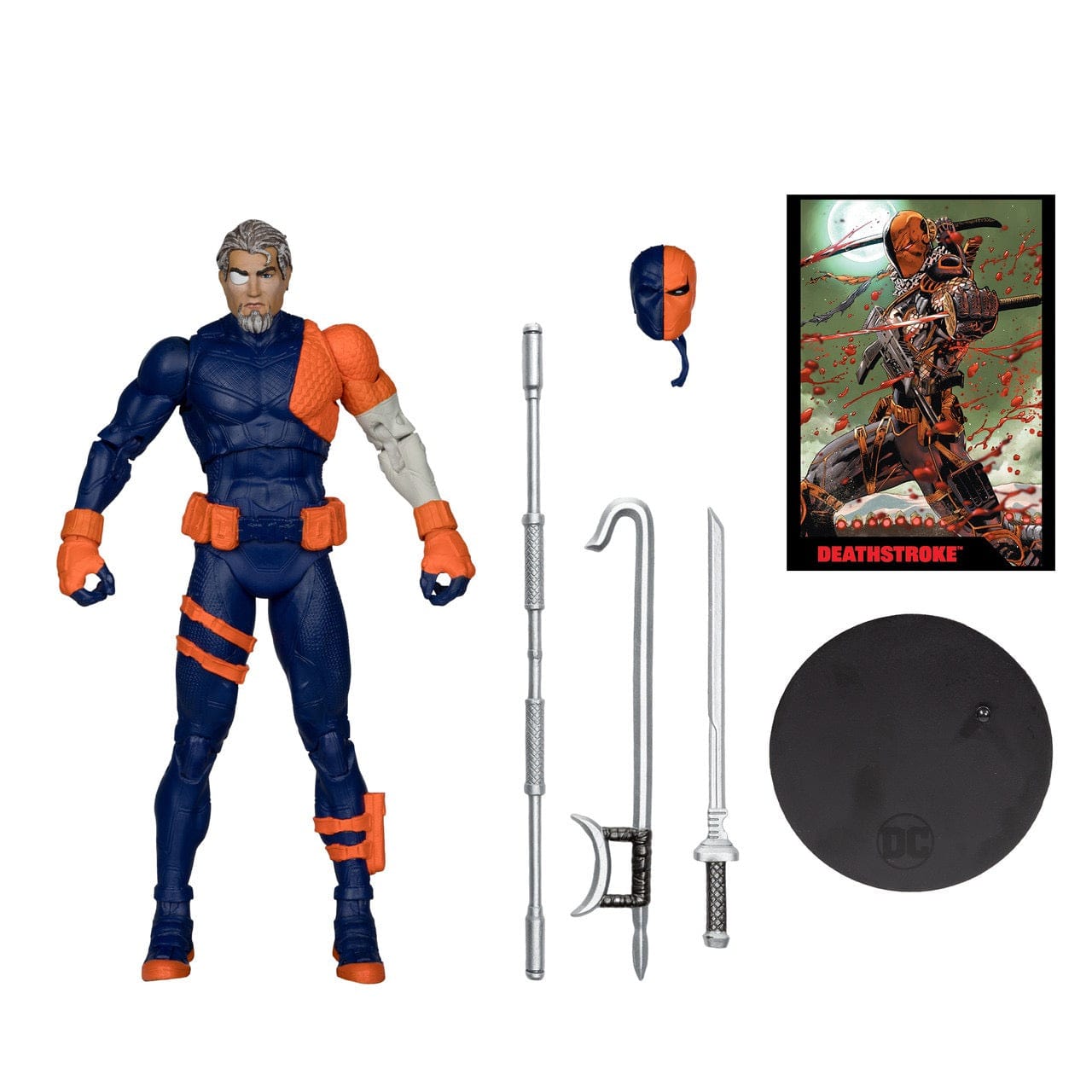 McFarlane Toys DC Page Punchers DC Rebirth Deathstroke 7-inch Action Figure with Comic Book