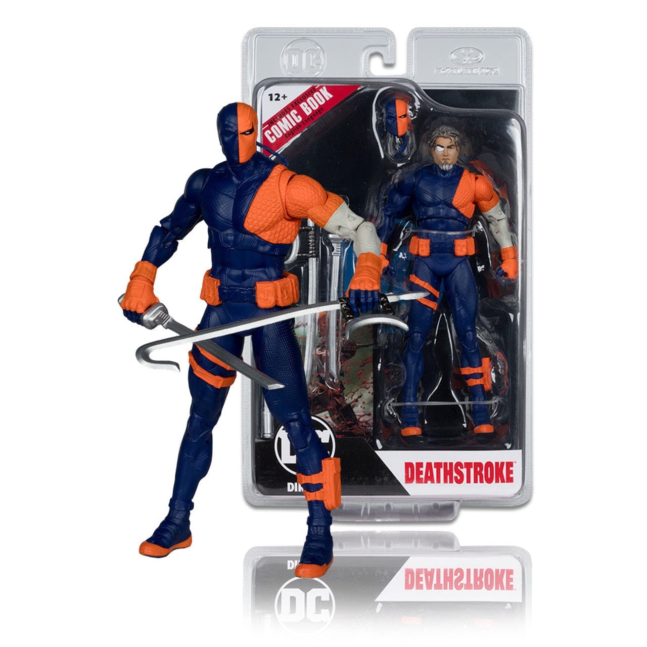 McFarlane Toys DC Page Punchers DC Rebirth Deathstroke 7-inch Action Figure with Comic Book