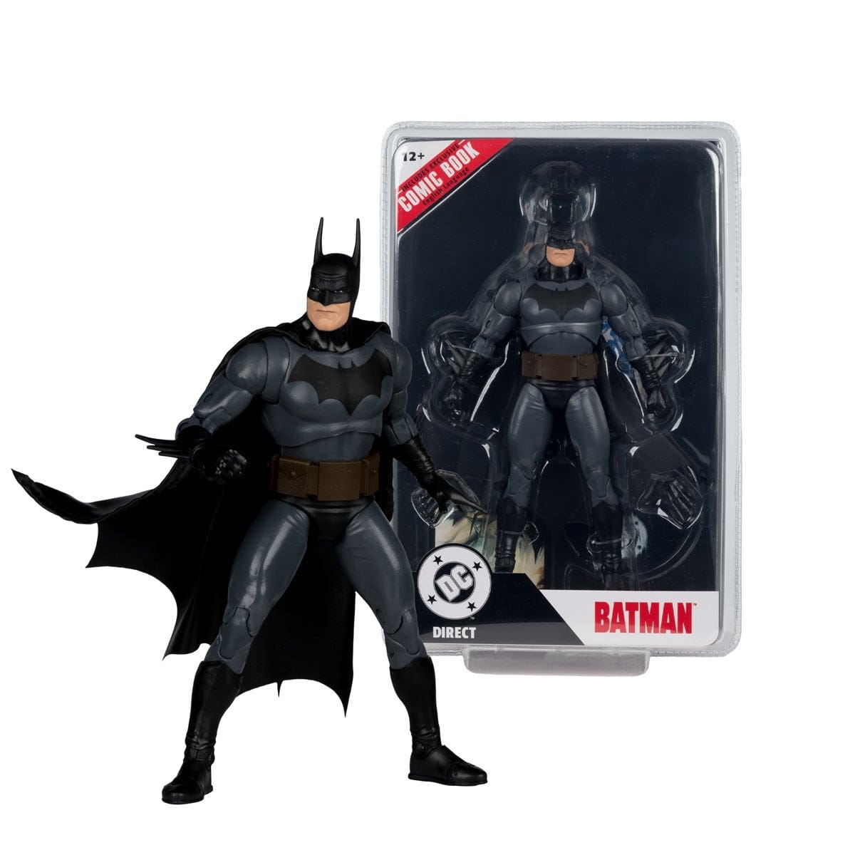 McFarlane Toys DC Page Punchers Justice Batman 7-inch Action Figure with Comic Book