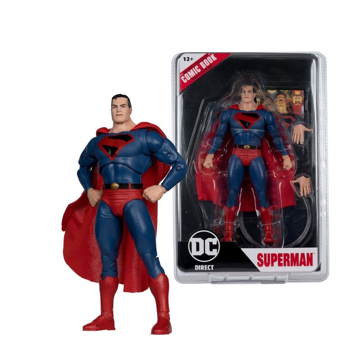 McFarlane Toys DC Page Punchers Kingdom Come Superman 7-inch Action Figure with Comic Book