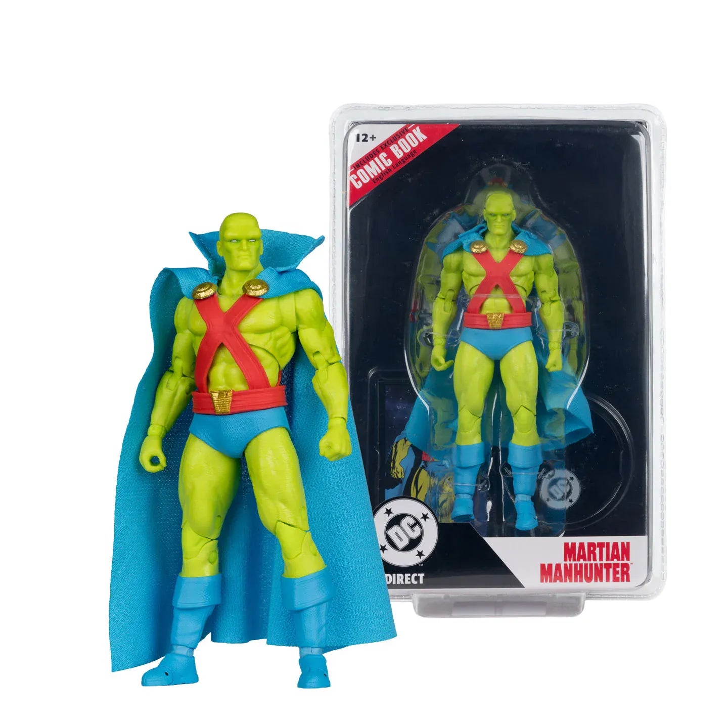 McFarlane Toys DC Page Punchers Martian Manhunter 7-inch Action Figure with Comic Book