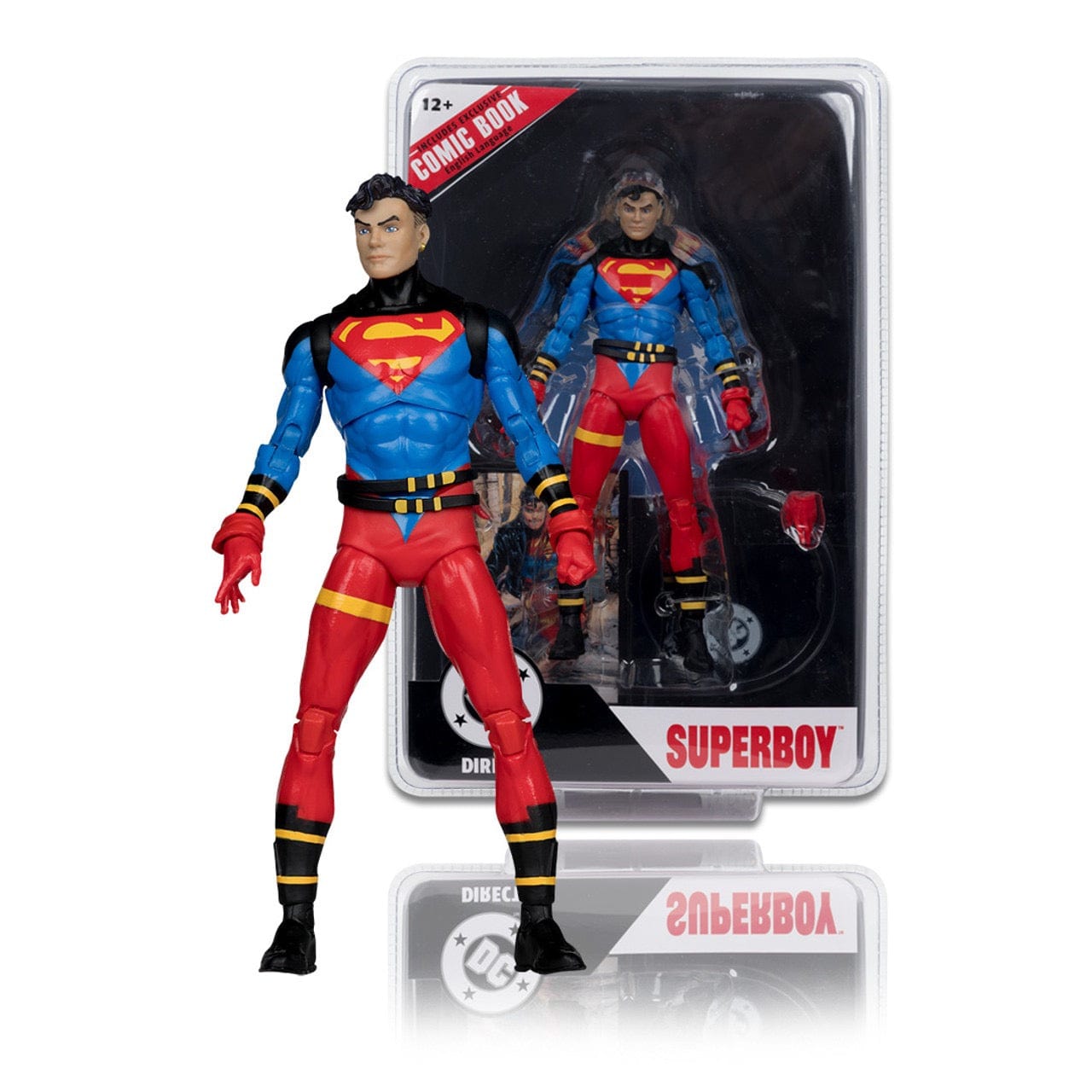 McFarlane Toys DC Page Punchers Superboy #1 Superboy 7-inch Action Figure with Comic Book