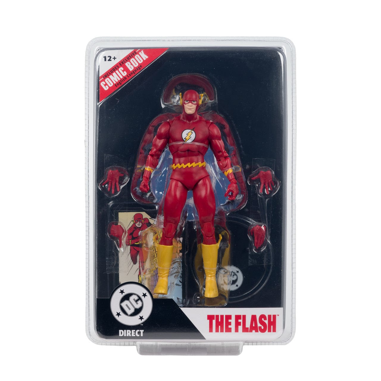 McFarlane Toys DC Page Punchers The Flash Barry Allen 7-inch Action Figure with Comic Book