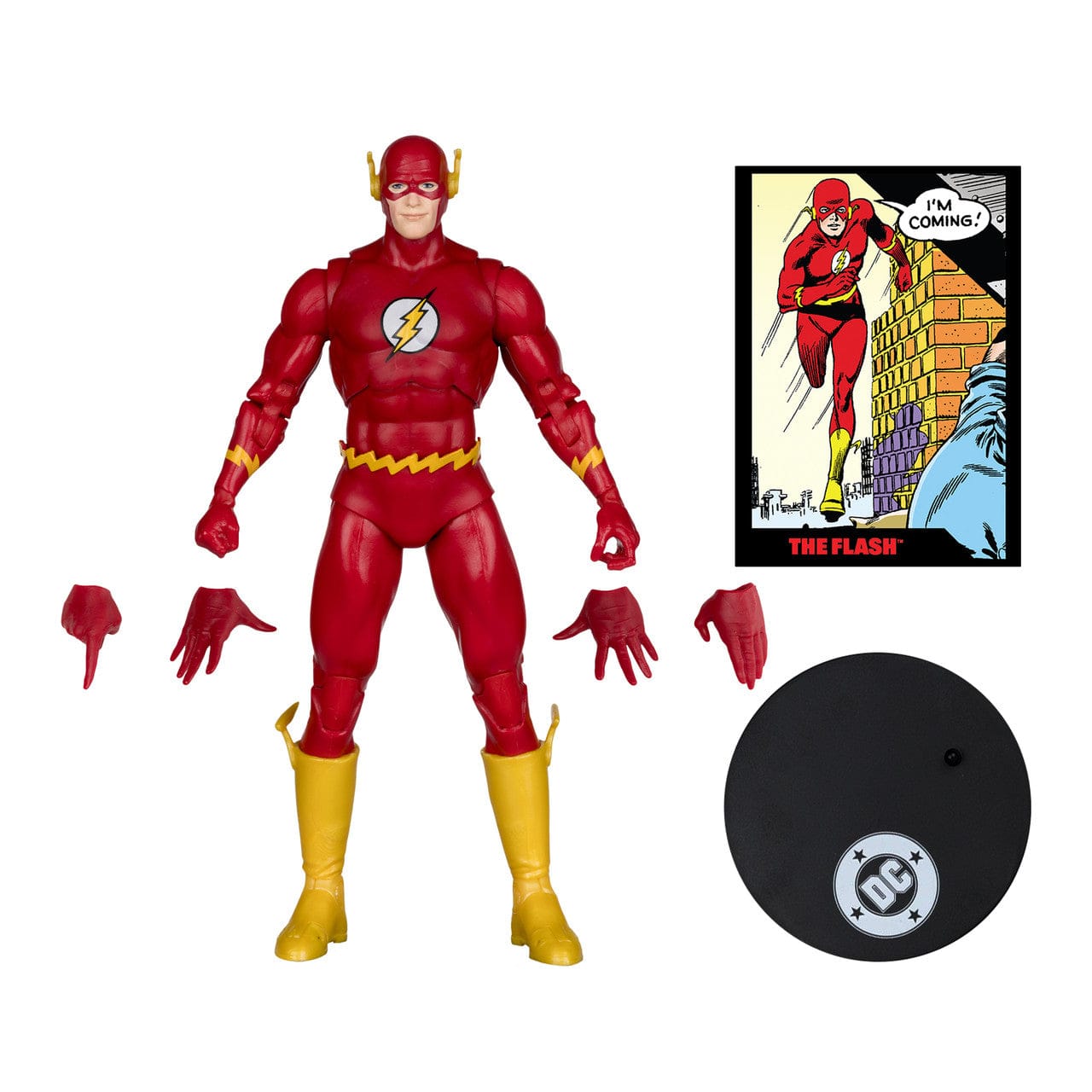 McFarlane Toys DC Page Punchers The Flash Barry Allen 7-inch Action Figure with Comic Book