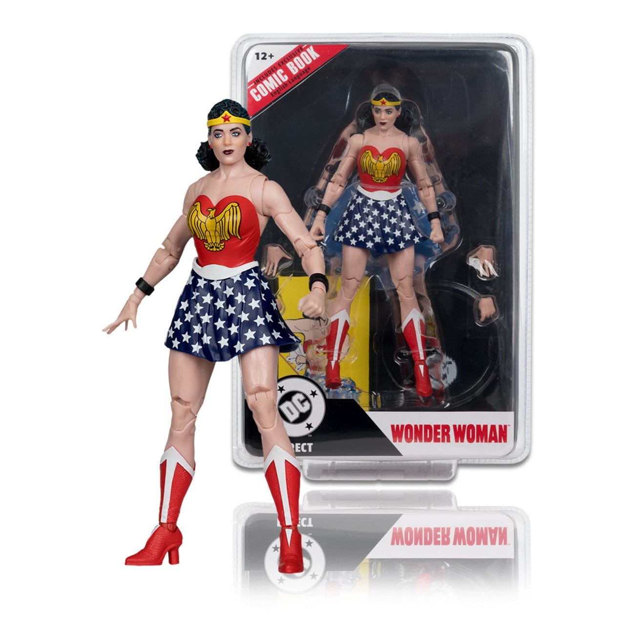 McFarlane Toys DC Page Punchers Wonder Woman #1 Wonder Woman 7-inch Action Figure with Comic Book