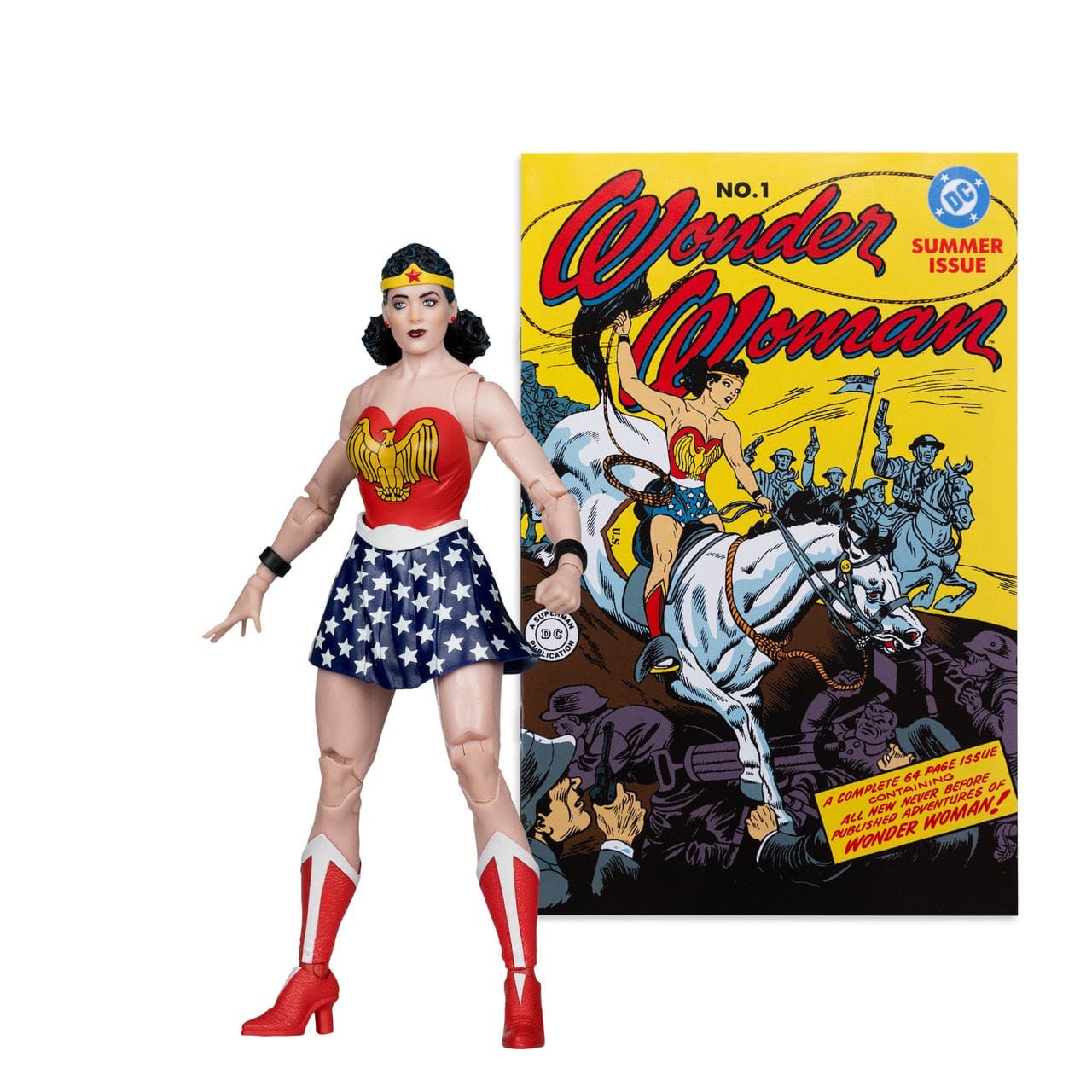 McFarlane Toys DC Page Punchers Wonder Woman #1 Wonder Woman 7-inch Action Figure with Comic Book
