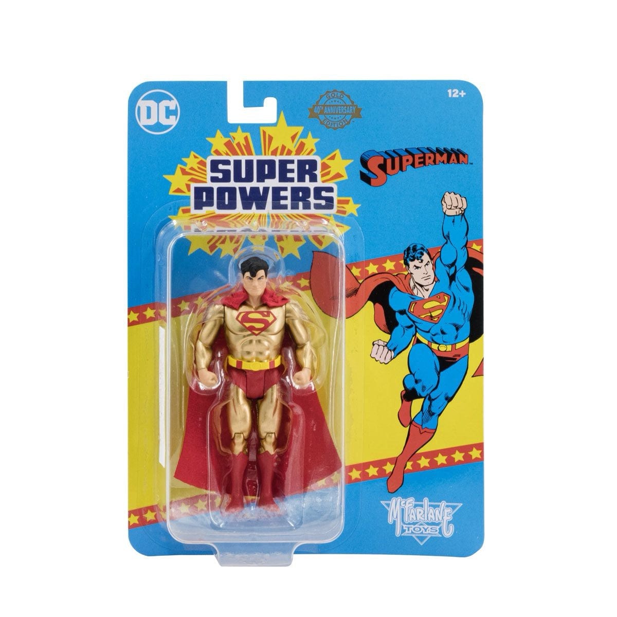 McFarlane Toys DC Super Powers Superman Gold Edition 40th Anniversary Action Figure