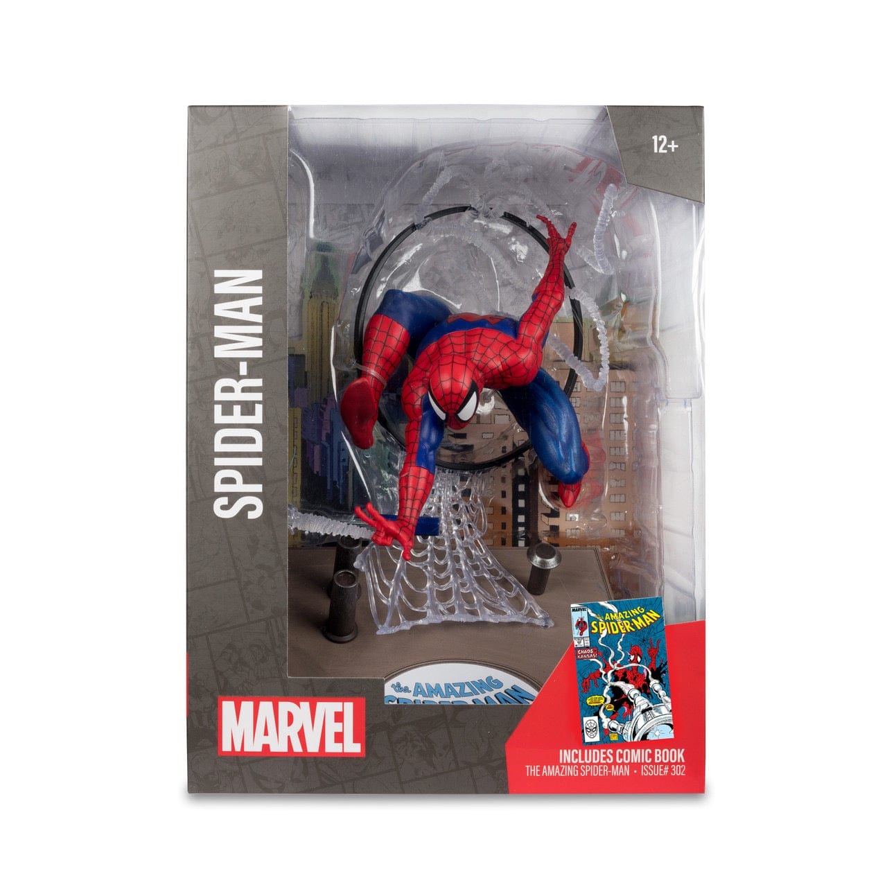 McFarlane Toys Spider-Man The Amazing Spider-Man #301 1:6th Scale Posed Figure with Scene and Comic