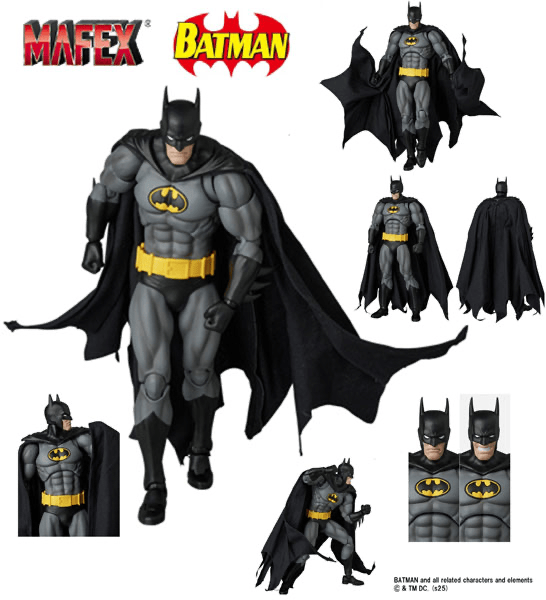 Medicom Toy MAFEX No. 270 Batman: Knightfall Knight Crusader Batman (Black Version) Action Figure