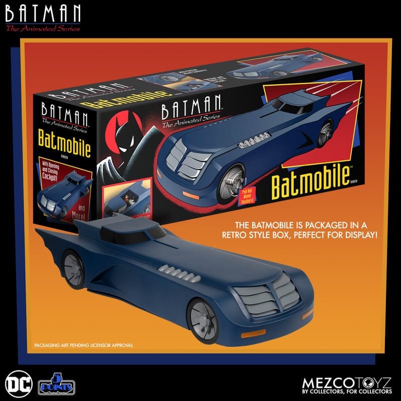 Mezco Toyz 5 Points Batman: The Animated Series Batmobile