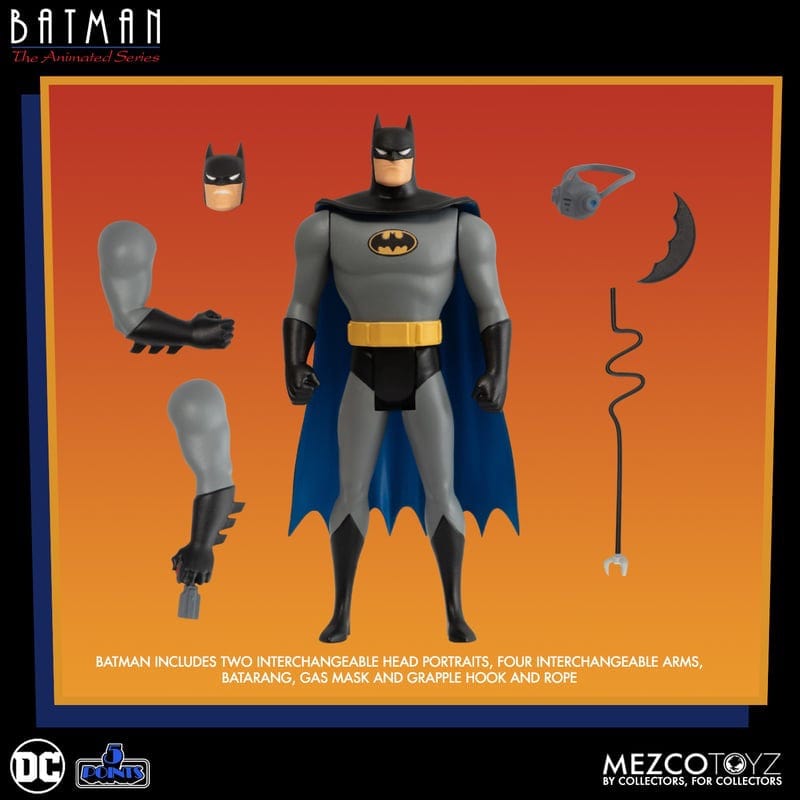 Mezco Toyz 5 Points Batman: The Animated Series Deluxe Set of 4 Action Figures
