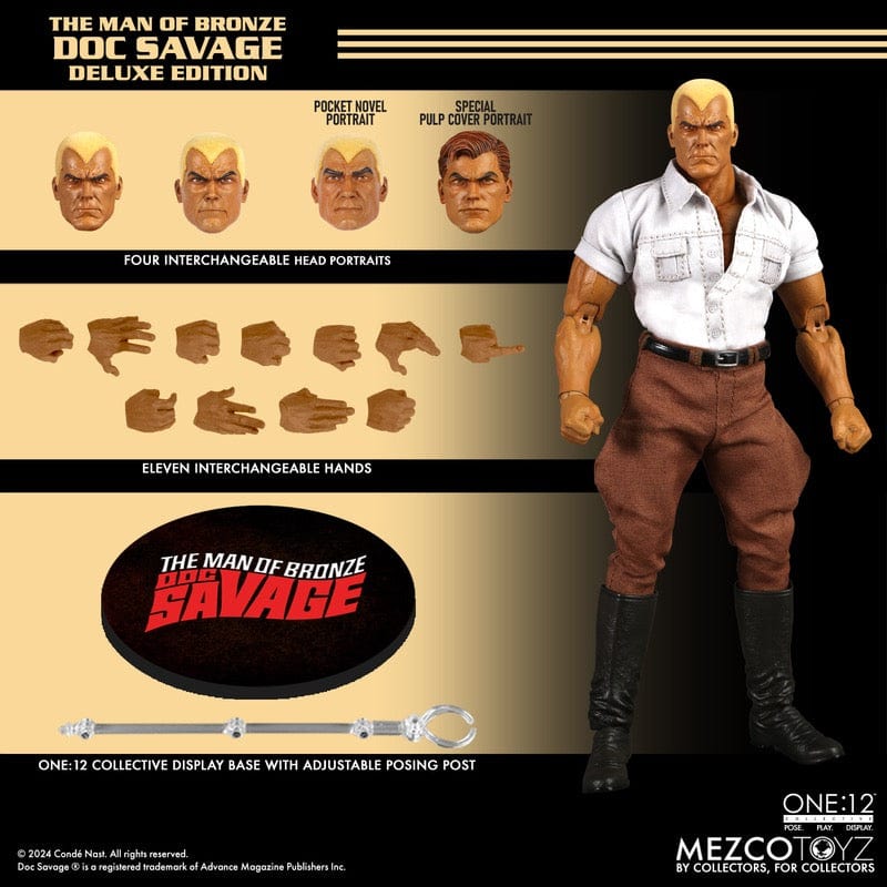 Mezco Toyz One:12 Collective Doc Savage Deluxe Edition Action Figure