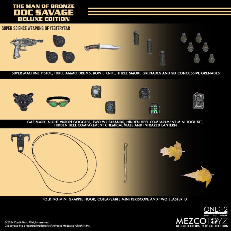 Mezco Toyz One:12 Collective Doc Savage Deluxe Edition Action Figure