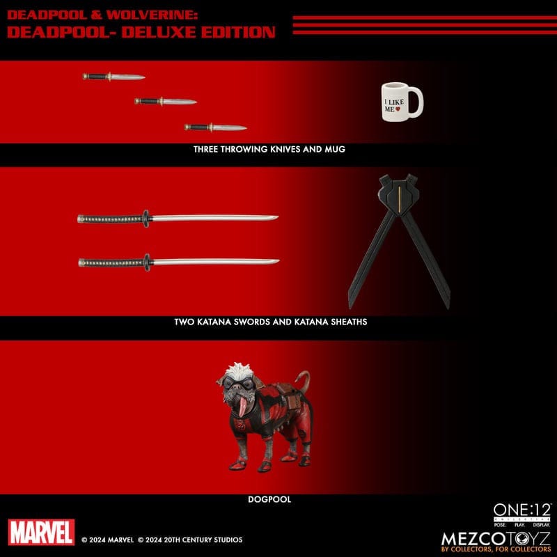 Mezco Toyz One:12 Collective Marvel Deadpool & Wolverine: Deadpool Action Figure