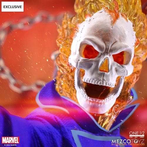 Mezco Toyz One:12 Collective Marvel Ghost Rider & Hell Cycle (Vengeance Edition) Action Figure Set