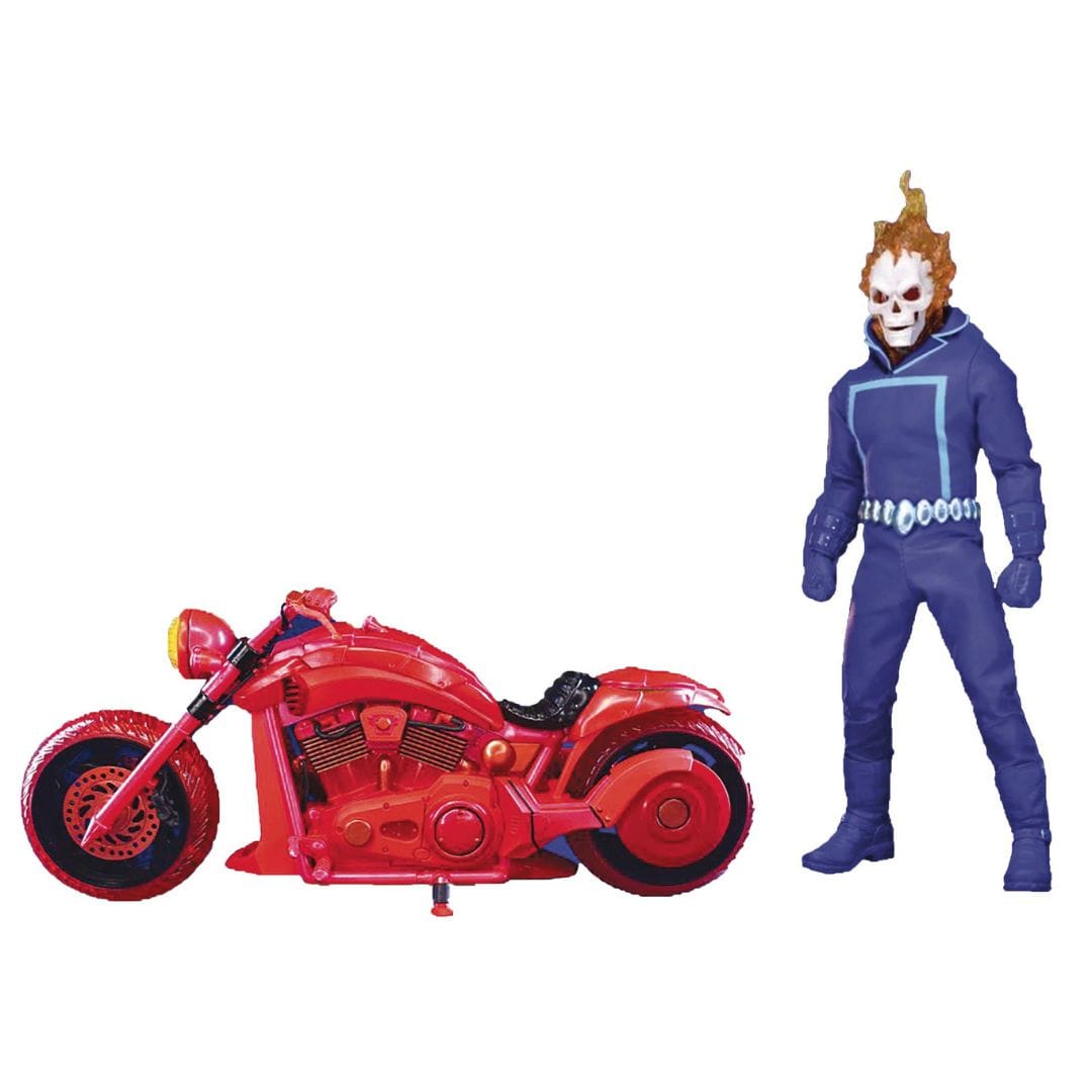 Mezco Toyz One:12 Collective Marvel Ghost Rider & Hell Cycle (Vengeance Edition) Action Figure Set