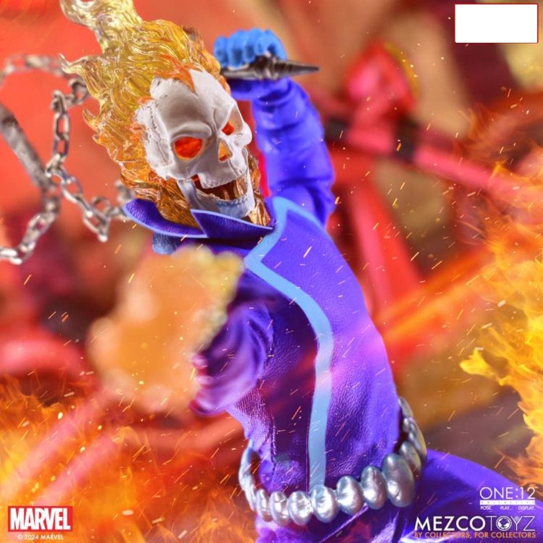 Mezco Toyz One:12 Collective Marvel Ghost Rider & Hell Cycle (Vengeance Edition) Action Figure Set