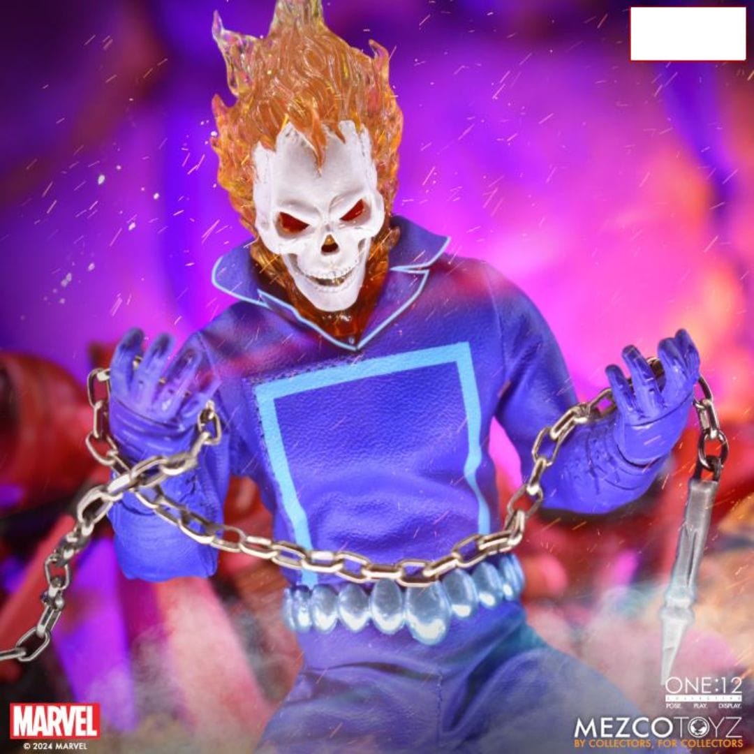 Mezco Toyz One:12 Collective Marvel Ghost Rider & Hell Cycle (Vengeance Edition) Action Figure Set