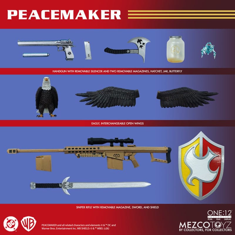 Mezco Toyz One:12 Collective Peacemaker Action Figure