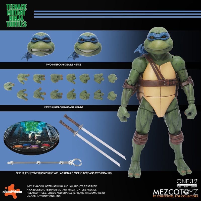 Mezco Toyz One:12 Collective Teenage Mutant Ninja Turtles (1990) Deluxe Boxed Action Figure Set
