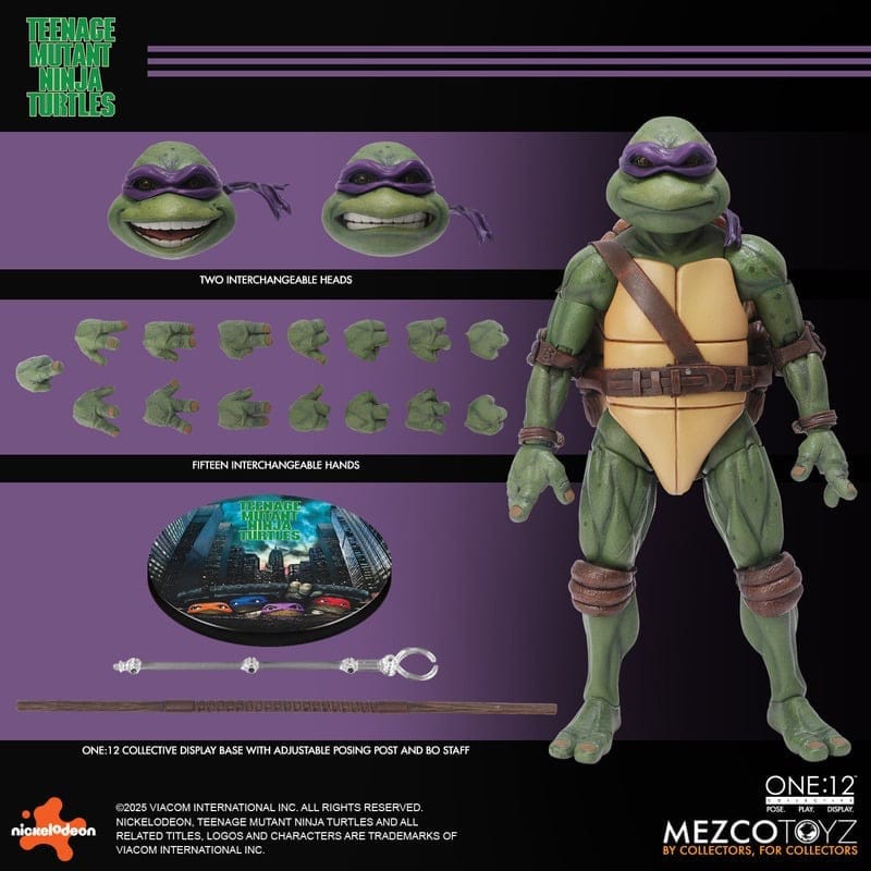 One:12 Collective Teenage Mutant Ninja Turtles (1990) Deluxe Boxed Act